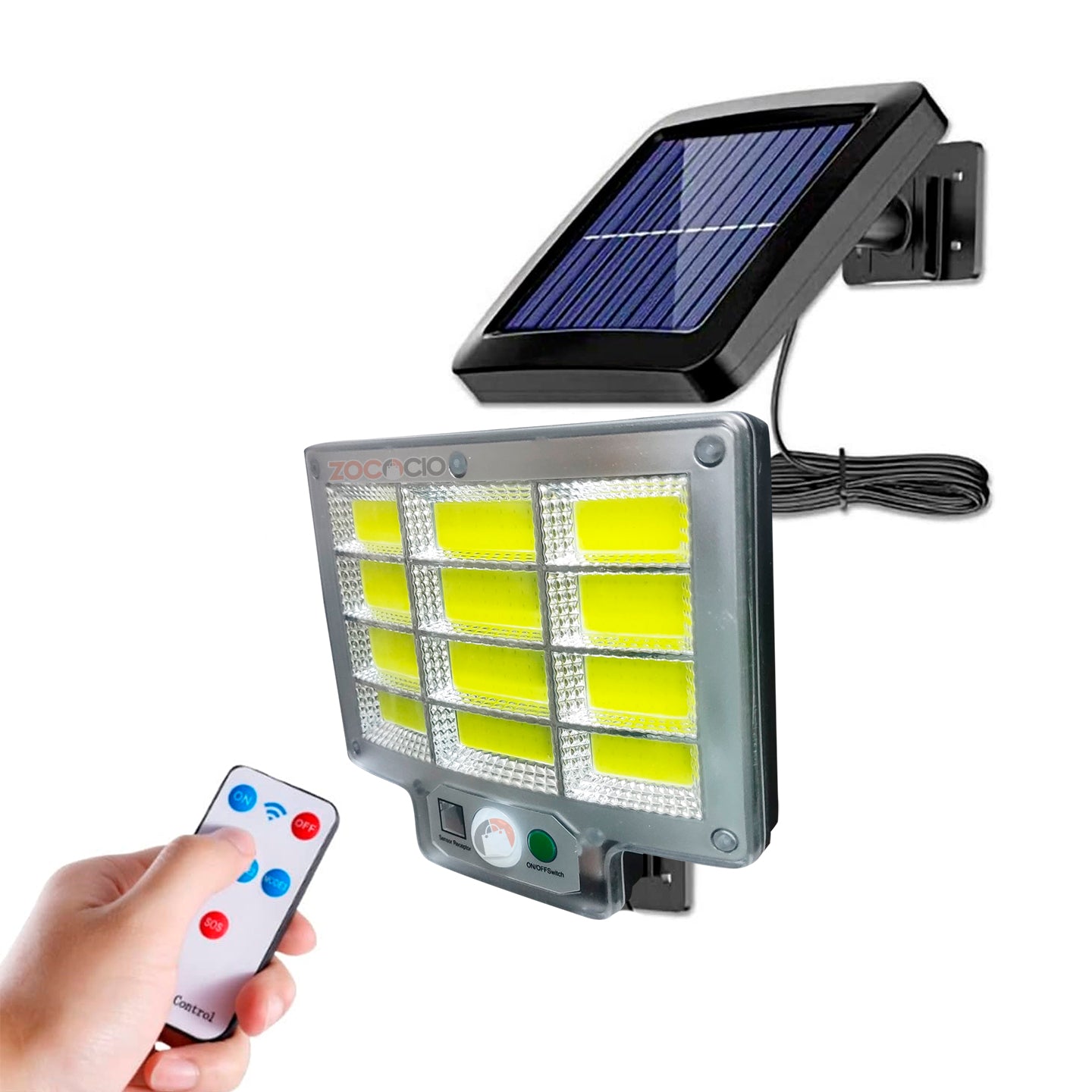 Reflector Solar Luz Led con Control