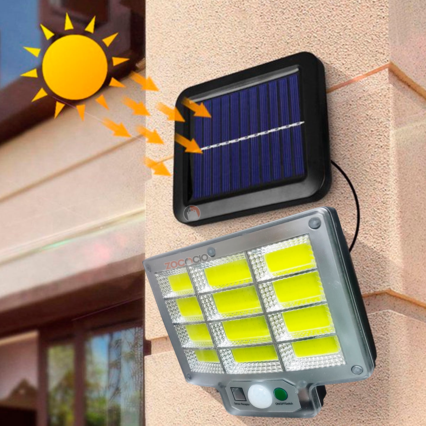 Reflector Solar Luz Led con Control